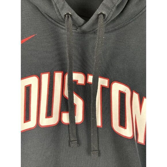 Nike Houston Rockets NBA Hoodie Sweatshirt Black Red Bred 921213-010 Men’s Small - Picture 2 of 10